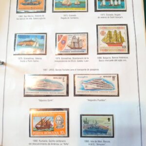 tematica barcos estampillas sellos filatelia philatelist coleccion philatelic