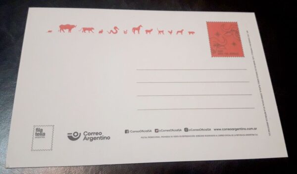 estampillas año del bufalo sellos argentina filatelia carnet block entero postal compra venta canje intercambio