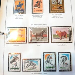estampillas caballos tematica sellos horses stamps filatelia philatelist pholatelic coleccion