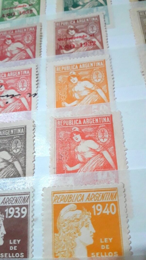 estampillas fiscales sellos lotes coleccion vendo compro subasta argentina