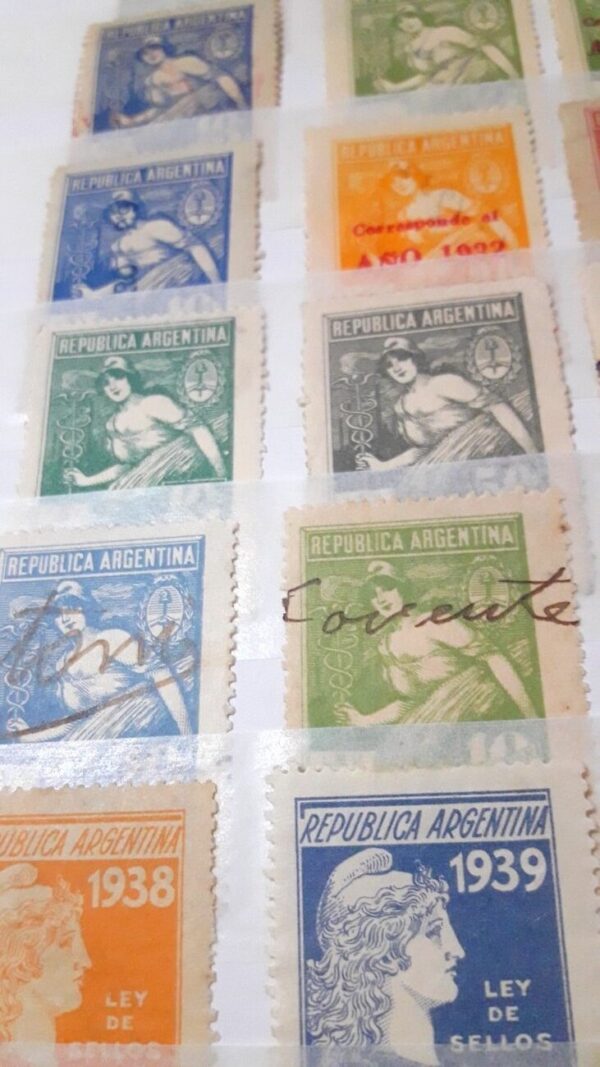 estampillas fiscales sellos lotes coleccion vendo compro subasta argentina