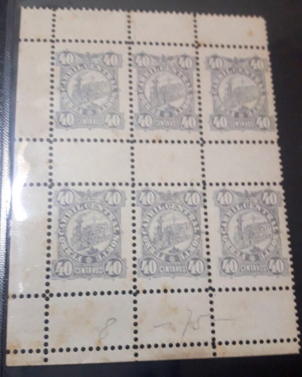 estampillas Ferrocarril Central Norte stamp filatelia compra venta canje sellos bloque philatelic