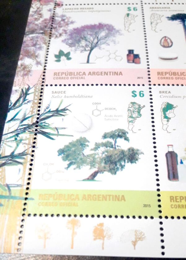 estampillas de argentina sellos filatelia stamp coleccion arbol philatelic philatelist bloque