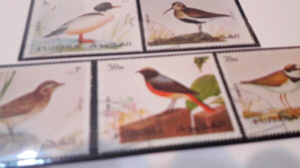 estampillas compra venta series aves birds stamps stamp filatelia philatelic emiratos arabes unidos