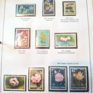 estampillas flores sellos stamps filatelia philatelist pholatelic coleccion vender comprar