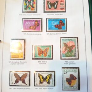 Tematica Mariposas estampillas sellos filatelia stamps philatelic philatelist