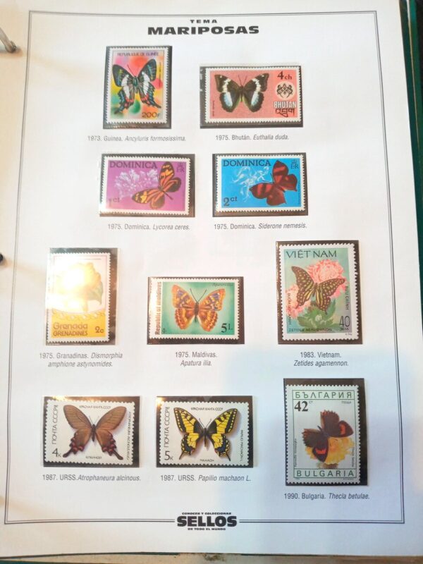 Tematica Mariposas estampillas sellos filatelia stamps philatelic philatelist