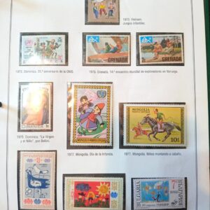 estampillas niños sellos filatelia stamps coleccion philatelic philatelist