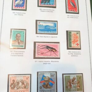 republica del congo estampillas sellos filatelia stamps philatelist philatelic coleccion serie filaband