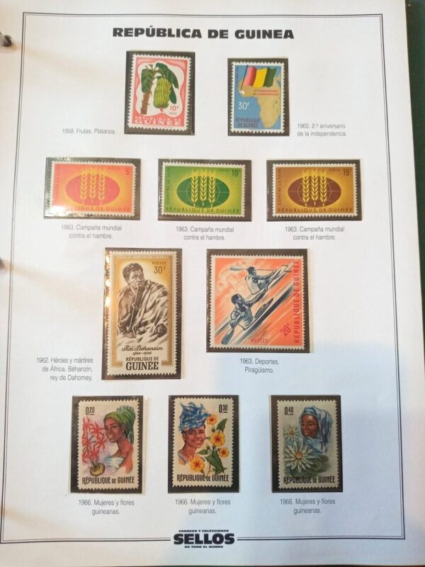 republica de guinea stamps filaband estampillas sellos coleccion philatelist serie philatelic