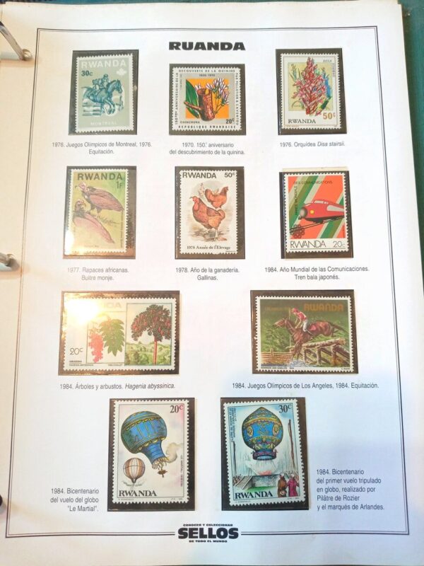 ruanda sellos estampillas coleccion album albumes clasificador stamps filatelia philatelist philatelic