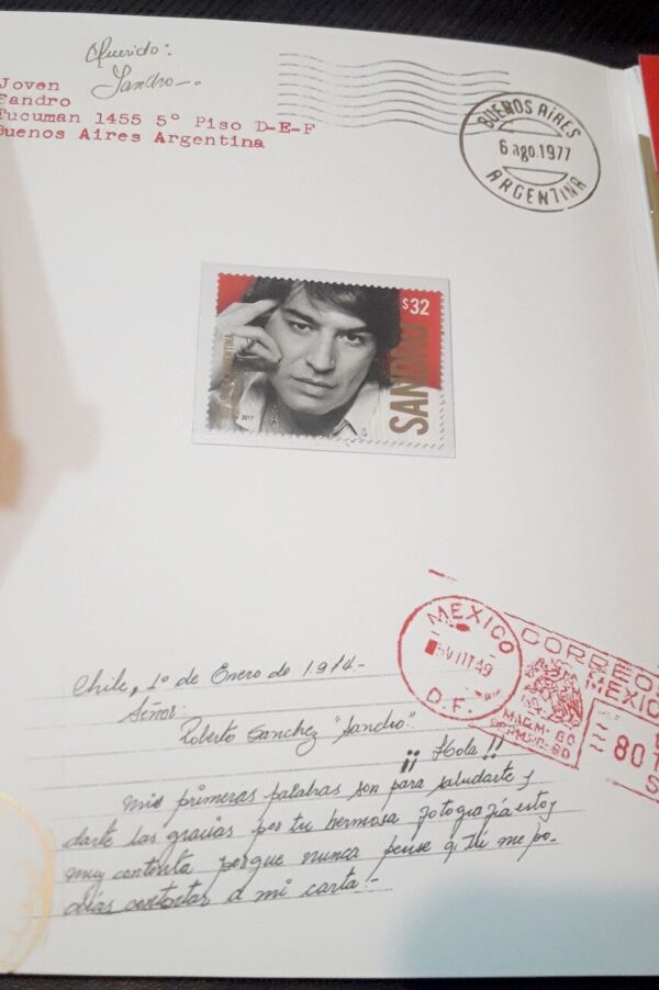 sandro estampillas sellos filatelia compra venta canje enteros postales rosa rosa idolos cantantes argentina stamp philatelic philatelist