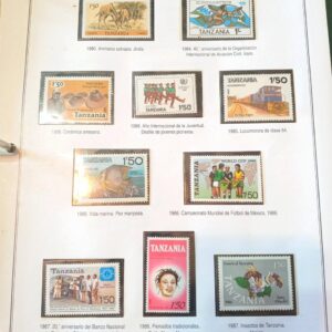 tanzania stamps estampillas sellos albumes coleccion clasificador filatelia philatelist philatelic