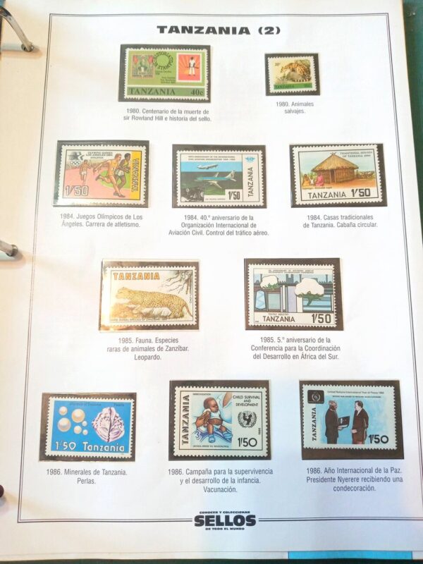 tanzania stamps estampillas sellos albumes coleccion clasificador filatelia philatelist philatelic