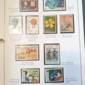 zaire estampillas stamps coleccion sellos filatelia philatelic