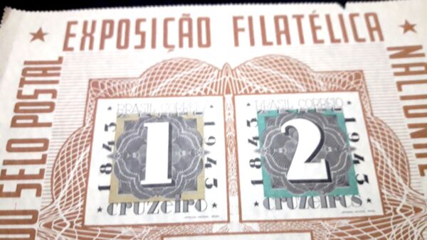 Centenario del Sello Postal Exposición Filatélica Nacional BRAPEX 1843 - 1943 stamps philatelic philatelist