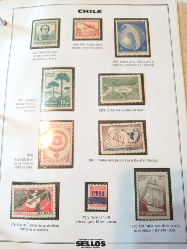 chile sellos estampillas stamps filatelia philatelic philatelist coleccion comprar vender canje intercambios