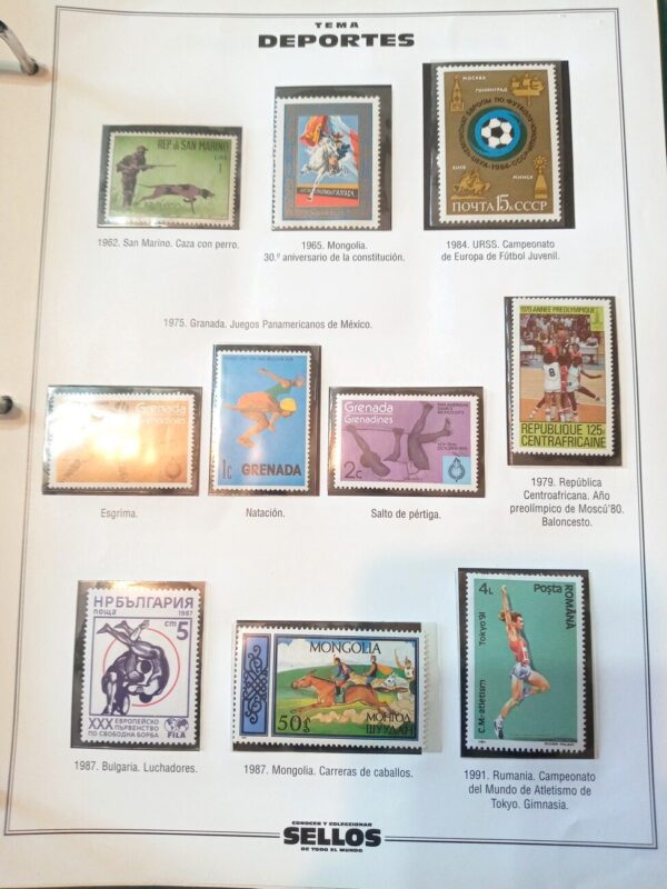 deportes sellos estampillas stamps filatelia philatelic philatelist coleccion comprar vender canje intercambios