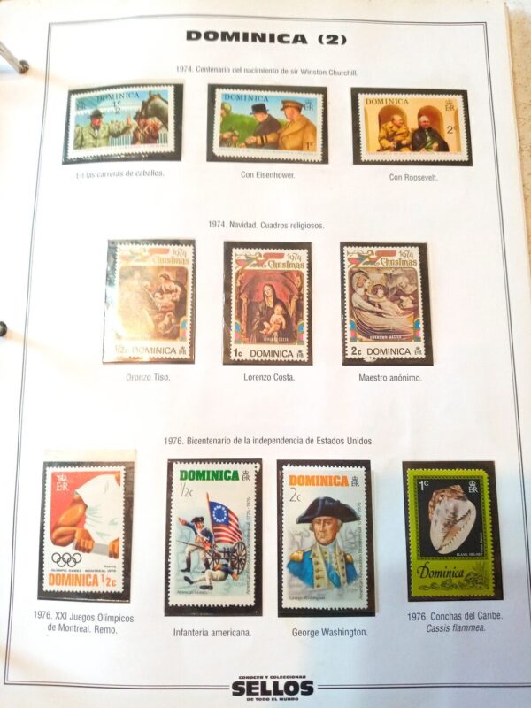 dominica sellos estampillas stamps filatelia philatelic philatelist coleccion comprar vender canje intercambios