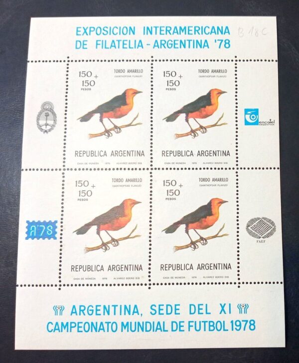 Bloque Exposición Interamericana de Filatelia "Argentina 78"