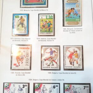 futbol sellos estampillas stamps filatelia philatelic philatelist coleccion comprar vender canje intercambios
