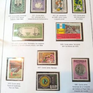 guatemala sellos estampillas stamps filatelia philatelic philatelist coleccion comprar vender canje intercambios