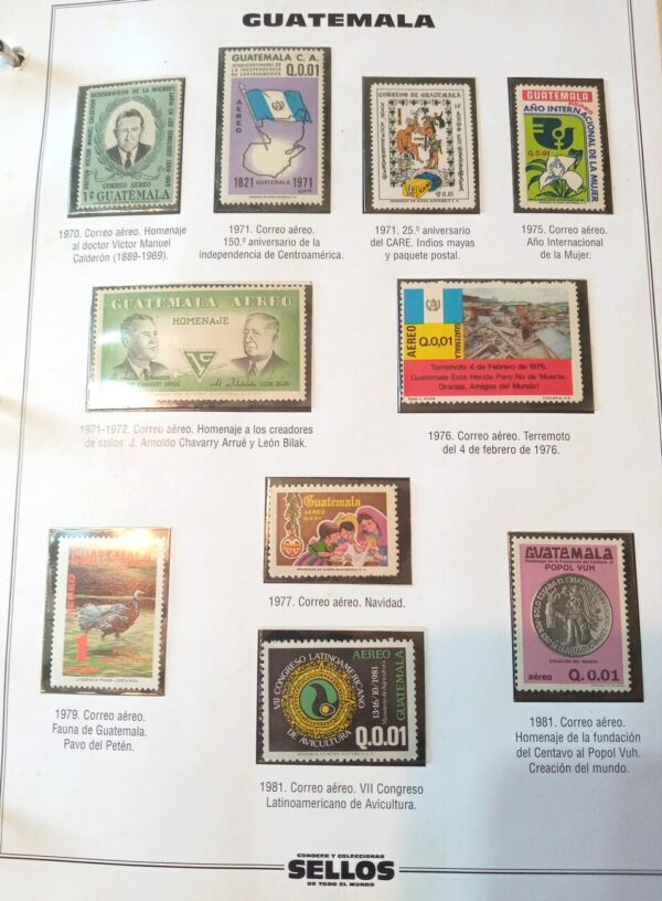 guatemala sellos estampillas stamps filatelia philatelic philatelist coleccion comprar vender canje intercambios