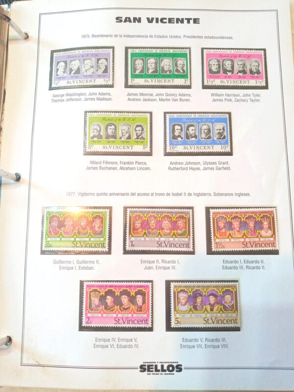 san vicente sellos estampillas stamps filatelia philatelic philatelist coleccion comprar vender canje intercambios