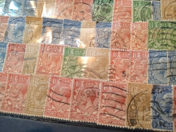 lote sellos gran bretaña estampillas stamps filatelia rey jorge v irlanda del norte king philatelist philatelic reino unido