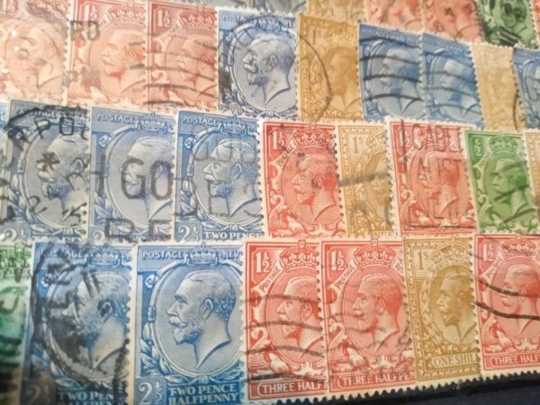 lote sellos gran bretaña estampillas stamps filatelia rey jorge v irlanda del norte king philatelist philatelic reino unido