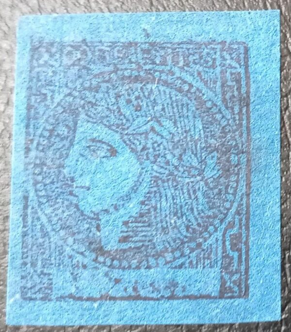 filatelia argentina corrientes sellos estampillas azul oscuro tipo 1 stamps