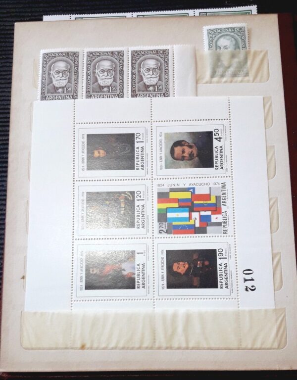 clasificador argentina estampillas oferta filatelia cuadros bloques planchas acumulacion coleccion libro lotes stamps philately