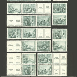 Pintores Argentinos Prilidiano Pueyrredón bloques filatelia argentina estampillas series sellos stamps