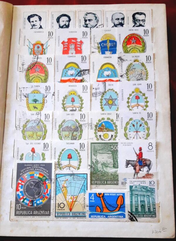 clasificador estampillas argentina sellos filatelia stamps philately coleccion lote album