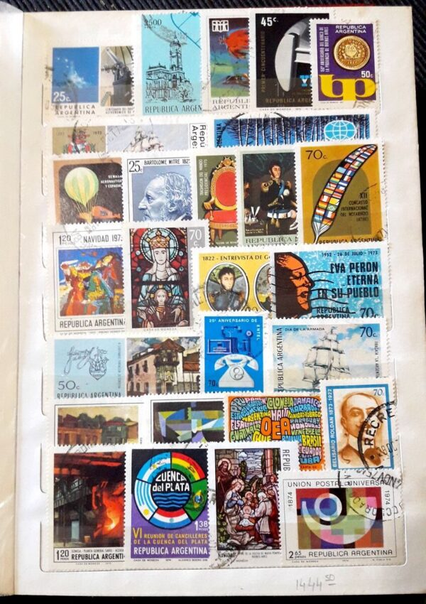 clasificador estampillas argentina sellos filatelia stamps philately coleccion lote album