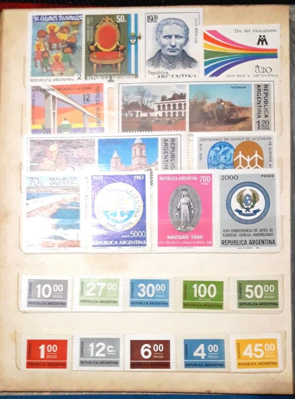 filatelia argentina clasificadores lotes coleccion estampillas stamps philately ofertas compra venta