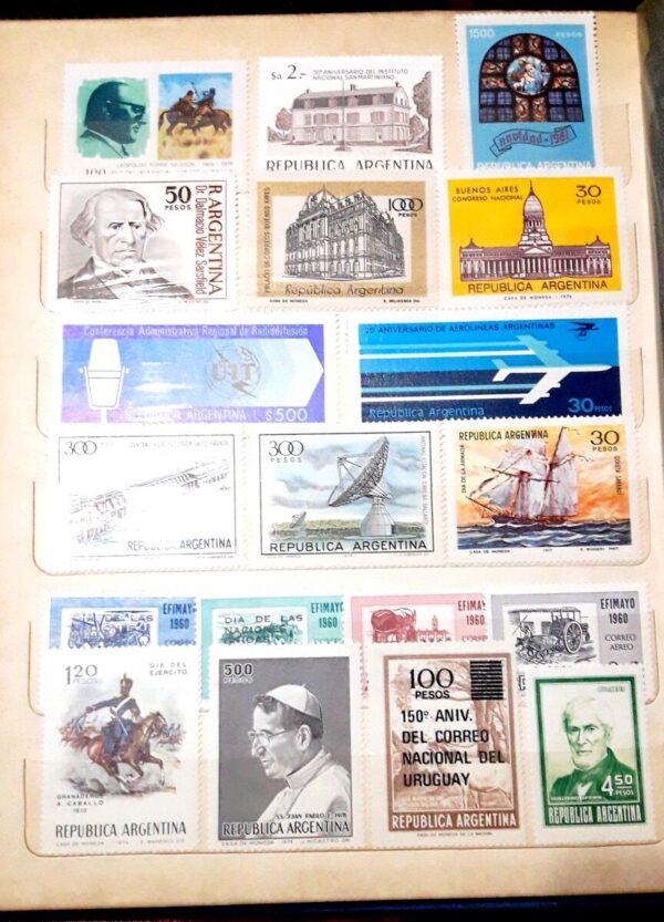 filatelia argentina clasificadores lotes coleccion estampillas stamps philately ofertas compra venta