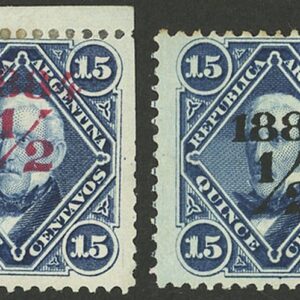 José de San Martín filatelia argentina sellos estampillas stamps mercado filatelico old sobrecarga