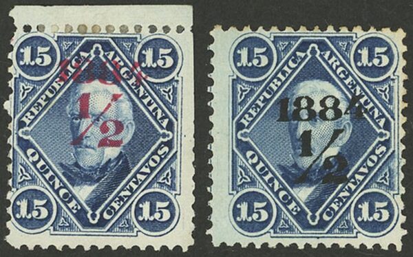 José de San Martín filatelia argentina sellos estampillas stamps mercado filatelico old sobrecarga