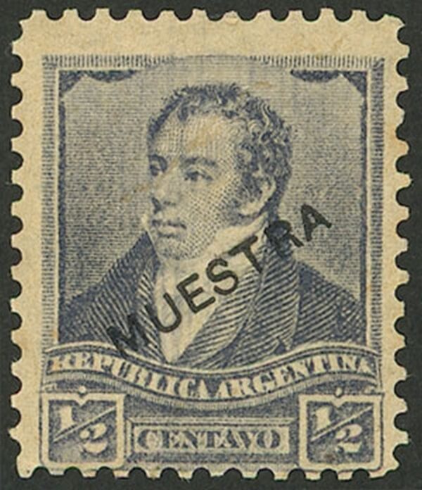 rivadavia estampilla muestra prueba sobrecarga sellos mercado filatelia stamps old philatelist