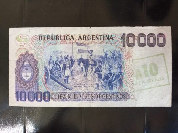 NUMISMATICA ARGENTINA BILLETES RESELLADOS AUSTRALES