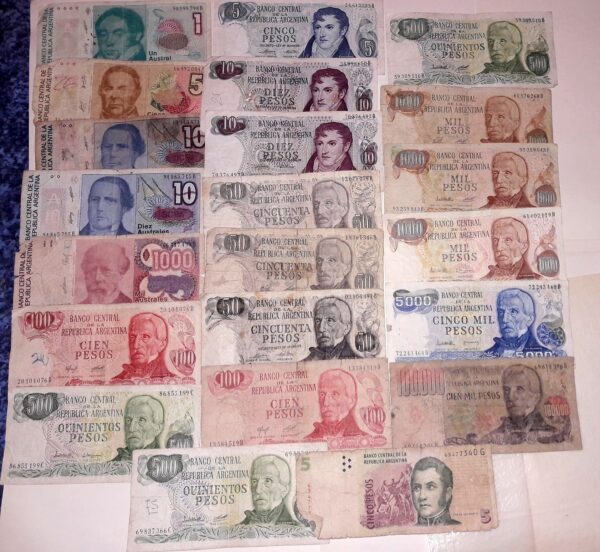 billetes argentinos antiguos